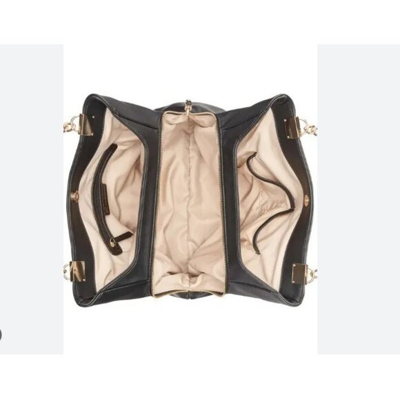 INC International Concepts Trippii chain strap tote shoulder bag - BLACK - Picture 8 of 8